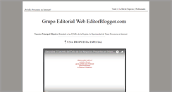 Desktop Screenshot of editorblogger.com